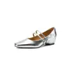 Disponibles en Varios Tamaños, Zapatos Mary Jane de Cuero con Doble Hebilla, Colección Primavera 2026, Zapatos de Mujer de Piel Genuina con Tacón Medio Cuadrado Aumentadores de Altura Internos
