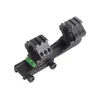 Suporte Nivelador Integrado de 25,4/30mm com Grampo de Fenda para Diâmetro de Tubo e Suporte de Trilho Integrado com Extensão Traseira Suporte de Escopo