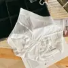Tanga Femenino Ligero de Película de Hielo, Gasa Nebulosa, Corte en V, Cintura Alta, Sin Costuras, Sensación Nude, Cómodo, Transpirable, Ajustado a la Cadera, para Verano