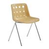 Silla Moderna Queso Vintage Silla de Comedor Ins Silla de Maquillaje para el Hogar Diseñador Silla de Comedor Crema con Respaldo