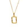 Collar de plata de ley S925 con diseño de tesoros, estilo europeo y americano, con textura irregular simple y marco de arte francés.