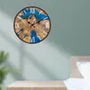 Nuevo Reloj de Pared Acrílico Simple Estilo Chino Reloj con Textura de Madera para Sala de Estar Decorativo Moda Reloj Silencioso