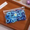 Nuevas gomas elásticas para el cabello de niños, amigables, sin costuras, alta elasticidad, anillos de toalla coloridos, coleteros para niñas en bolsa, transfronterizo
