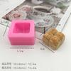 Pinza Le Dos-par Cuatro-par Pan de Abs Molde de Silicona Molde Hecho a Mano DIY Vela de Aromaterapia Casera Molde de Yeso