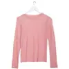 Mangas de Proteção Solar Coloridas Hyuna Roupa Íntima Manga Longa Top de Proteção Solar Malha Seda Gelada Camiseta Feminina Estilo Coreano Versátil Camada Base