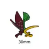 Emblema Nacional Saudita Insígnia Adesivo para Celular Padrão Palmeira e Cimitarra Insígnia de Metal Presente Comemorativo Fonte de Fábrica Transfronteiriça