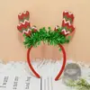 Diademas y Pasadores Decorativos Navideños Transfronterizos Temática de Muñeco de Nieve Navideño con Astas Diademas con Astas Disfraces Festivos Infantiles Diademas con Astas