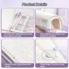 Cuaderno de Hojas Sueltas B5 Cubierta con Anillas Desmontables PVC Transparente de Alta Calidad para Estudiantes de Secundaria