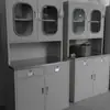 Sichuan Chengdu aço inoxidável vidro porta de correr utensílios armário de remédios multicamadas com gaveta armário de medicina chinesa