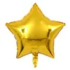 Balão de filme de alumínio estrela de cinco pontas de 18 polegadas festa de aniversário casamento festa de Cem Dias layout de shopping centro comercial atacado balão de folha de alumínio estrela de cinco pontas