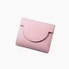 Comercio exterior recomendado billetera corta simple para mujer nueva ultradelgada pequeña fresca hebilla plegable monedero de moda tarjetero