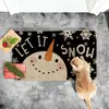 Tapetes de Chão de Natal Transfronteiriços Papai Noel Boneco de Neve Veludo de Cristal Tapete Estampado Cozinha Tapetes Antiderrapantes Tapetes Absorventes