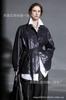 Chaqueta de Piel de Oveja para Mujer, Versátil con Diseño de Cinturón, Elegante Cuello Solapa, Chaqueta de Cuero Aceitado Encerado, Chaqueta Corta de Piel de Oveja para Mujer