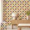 Impressão UV Adesivos de parede coloridos Mosaico de diamantes coloridos Decoração de parede Impressão personalizada atacado