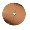 Pulseira Fina Amazon Cross-Border New Letter, Pulseira Elegante e Fashion para Meninas, Versátil para o Trabalho e Festas Diárias