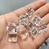 Decoración de Hielo de Cristal Sintético Asimétrico Acrílico Accesorios para Bar Piedras Transparentes Multifacéticas