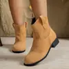 Botines Chelsea de Estilo Europeo para Otoño/Invierno, Nuevos, para Mujer, Piel Mate, Antideslizantes, Resistentes al Desgaste, Suela Plana, Zapatos Perezosos, Casuales, Talla Grande, Zapatos para Mujer