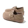 Mocasines Slip-On con Hebilla, Punta Redonda, Suela Plana, Zapatos de Mujer, Nuevos Zapatos Retro Birkenstock Primavera 2026 para Mujer