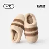 Pantuflas de Algodón Transfronterizas de Pareja TPR para Mujer, Pantuflas de Felpa Gruesas y Cálidas de Invierno, Pantuflas de Felpa Antideslizantes de Invierno para Hombre