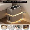 Mesita de noche ultradelgada, inteligente, sin instalación, para uso en dormitorio, mini, ligera, lujosa, pequeña, ahorra espacio, diseño simple, armario de almacenamiento para mesita de noche