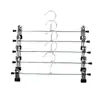 Clipes Retráteis Personalizáveis Antiderrapantes para Calças Clipes de Metal para Pendurar Calças Clipes para Saias Suporte para Peças Íntimas Cabide para Secar Roupa Cabide para Pendurar Roupas Loja de Roupas