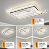 [Selección Estricta] LED Espectro Completo Protección Ocular Ventilador Lámpara de Araña Sin Aspas Habitación Decoración Hogar Iluminación Zhongshan Moderno Simple