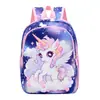 Nova Mochila Escolar para Jardim de Infância Menina Desenho Animado Unicórnio Fofo Mochila de Estudante Leve Grande Capacidade Mochila Infantil