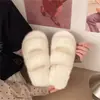 Novas Pantufas de Algodão Outono Inverno 2026 Sapatos da Moda Solado Grosso Novas Pantufas de Pelo Que Aumentam a Altura Femininas para Exterior Casa Estilo Coreano Versátil