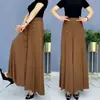 Pantalones Falda Delgados de Verano 2026 para Mujer, Corte Holgado para Madres de Mediana Edad y Mayores, con Efecto de Caída, Elegantes y Resistentes a las Arrugas, Pantalones de Pierna Ancha