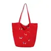 Bolso de mano tote de moda casual de doble cara para niñas, gran capacidad, adecuado para estudiantes y para ir al trabajo.