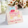 Amazon Feliz Cumpleaños Estéreo Pastel de Cumpleaños Tarjeta de Felicitación Creativa Floristería Bendición de Cumpleaños Mensaje Sencillo Tarjeta Pequeña