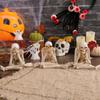 Adornos de resina de calavera de Halloween transfronterizos Atmósfera de festival de fantasmas No escuches, no mires, no digas Adornos artesanales de esqueleto de calavera