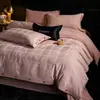 Juego de ropa de cama de cuatro piezas de jacquard cepillado de algodón de fibra larga, 60 hilos, Clase A, con sensación de alta gama, que incluye funda de edredón, sábana bajera y sábana encimera