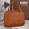 Bolsa Semicircular de Grande Capacidade Bolsa de Cosméticos de Alto Valor Bolsa de Viagem Bolsa Pequena para Armazenamento de Cosméticos com Fragrância Bolsa de Higiene Pessoal