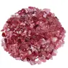 Fragmentos de Cuarzo Fresa Piedra Cruda Roja Fresa Granulados para Altares Budistas y Mantras