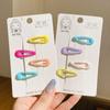 Pasador de Estrella de Colores Celebridad de Internet Femenina 2023 Nuevo Clip para Flequillo Lateral Tocado Tarjeta para Cabello Roto de Niños Bebé