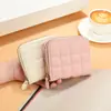 Venda Direta da Fábrica Carteira Feminina Nova Primavera Estilo Coreano Simples Curta Carteira Curta com Zíper Carteira Bordada Curta para Mulheres