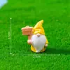 Nuevo producto transfronterizo: adorables figuritas de gnomos con letreros levantados, perfectas para jardinería, paisajismo, decoraciones DIY y exhibiciones de paisajes en miniatura