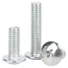 Tornillos Mecánicos de Hierro Blanco Zincado de Cabeza Phillips M3~M8 Estándar de Guangdong Tm En Stock Galvanizado Antióxido Cabeza Plana Grande Tornillos Pequeños de Cabeza Phillips