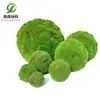 Bola de musgo artificial decoración de ventana suelo interior decoración bola de musgo bola de paja verde techo de hotel decoración suave colgante