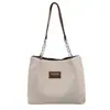 Bolsa de Ombro de Veludo com Corrente Grande Capacidade Bolsa Tote Bolsa Feminina 2024 Tendência Outonal Transfronteiriça Bolsa de Ombro Único para o Dia a Dia