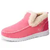 Zapatos de Algodón para Mujer, Nuevo Estilo de Invierno, Botas de Nieve Gruesas y Forradas de Felpa, Botines sin Cordones, Moda Transfronteriza, Botas de Algodón Cálidas