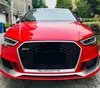 Adecuado para 17-20 Audi A3 Modificación y Mejora a Rs3 Kit de Carrocería Grande Cara Frontal A3 Rejilla Bumper Rs3