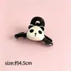 Lindo pasador pequeño de panda para niñas, pasador de princesa para flequillo lateral de la frente, accesorio para el cabello, grande y pequeño negro, estilo nuevo