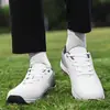 Zapatos de entrenamiento populares de talla grande 46 para comercio exterior, zapatos de golf, zapatos deportivos casuales de cuero transfronterizos con amortiguación cómoda para hombre
