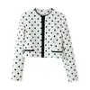 Comercio Exterior 2026 Verano Nuevo Estilo Europeo y Americano Moda Femenina Casual Blazer Corto de Lunares 2798238070