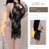 Ropa interior sexy para mujer, nuevo cheongsam sexy sin espalda con borlas, tentación de una generación de cabello