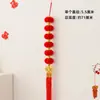 Pequeñas Linternas Decoraciones Colgantes en el Árbol, Linternas Pequeñas Serie Roja Grande, Colgantes de Boda, Decoraciones de Año Nuevo, Linternas de Terciopelo al por Mayor para Bodas