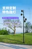 Lámpara de poste alto de bambú Lámpara de patio Lámpara de paisaje Lámpara de B&B Lámpara impermeable para césped Lámpara de calle de parque Lámpara decorativa para lugar escénico al aire libre