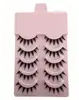 Cílios Postiços com Haste Rígida Podem Criar Pálpebras Duplas para Mulheres, Estilo Natural, Cílios Realistas, Cílios Postiços de Tira Completa Pequeno Diabo, Peça Única